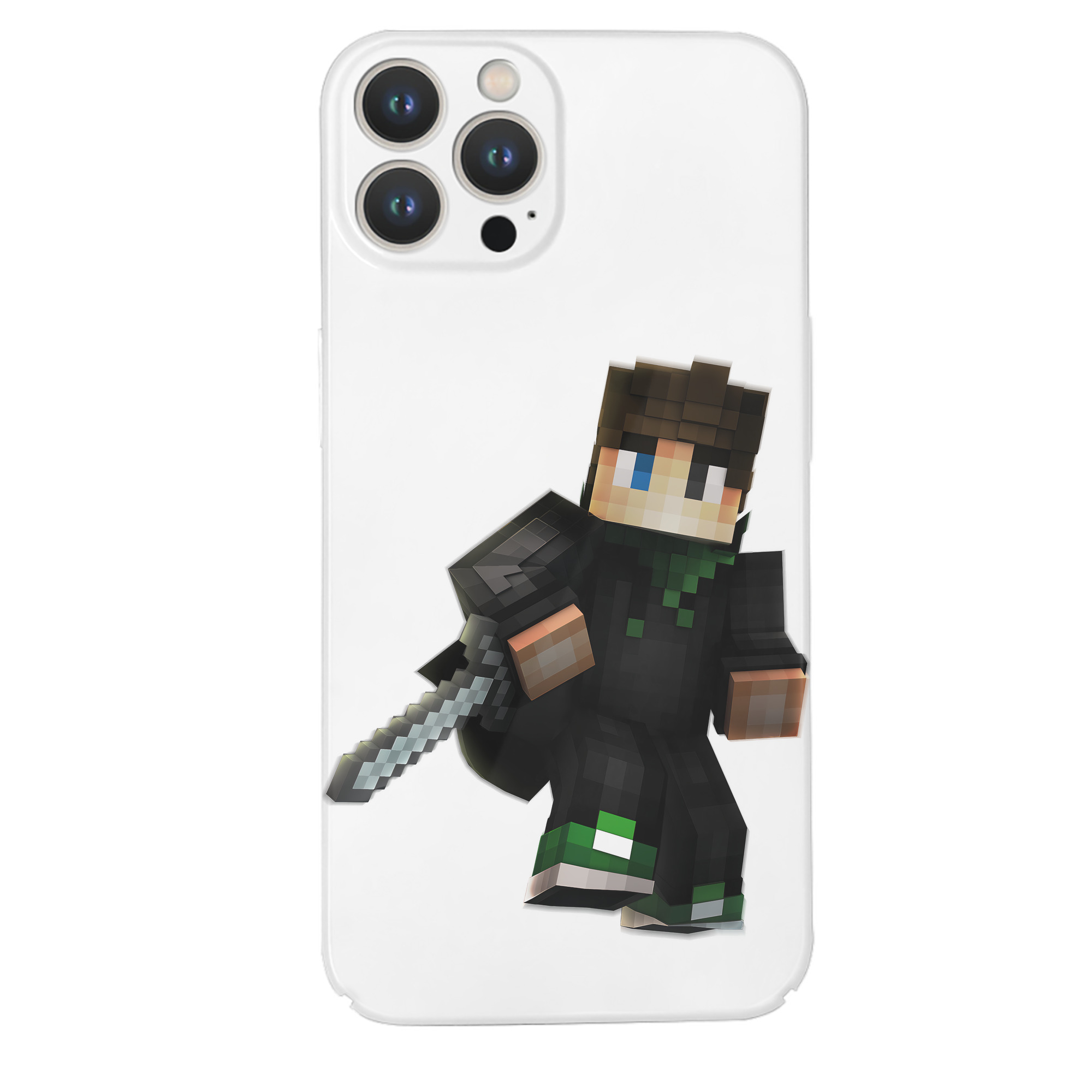 （画像用） マインクラフト ブロックの世界 Minecraft MC Block world 【iPhone 14シリーズ対応】ハードケース